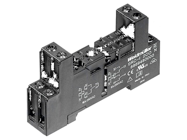 Socket; PIN: 8; 12A; 240VAC; op DIN-rail; schroefklemmen; Serie: RCI Socket; PIN: 8; 12A; 240VAC; op DIN-rail; schroefklemmen; Serie: RCI